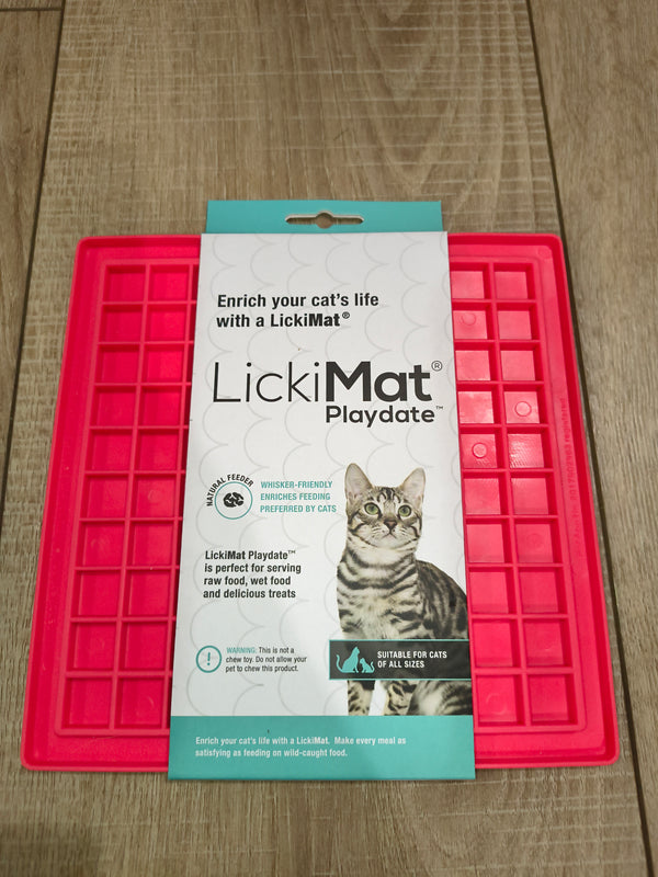 LickiMat Playdate Cat Lick Mat - Pink