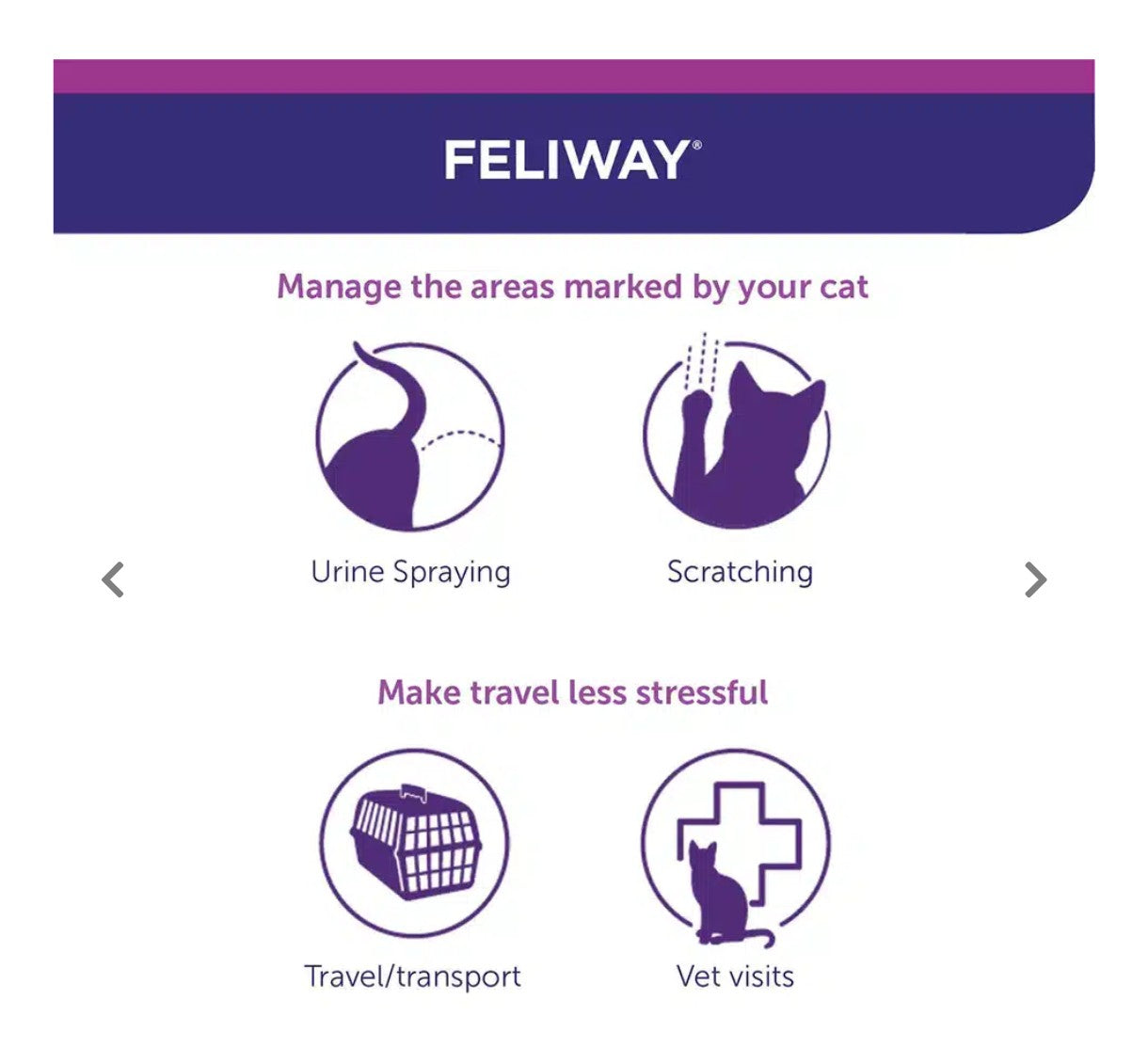 Feliway Spray 60ml – Cat Calming Spray for Travel & Stress Relief