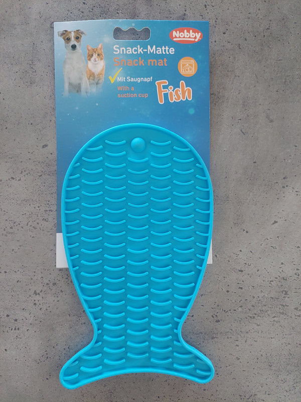 Nobby Silicone Slow Feeder Dog Bowl - Fish Shape