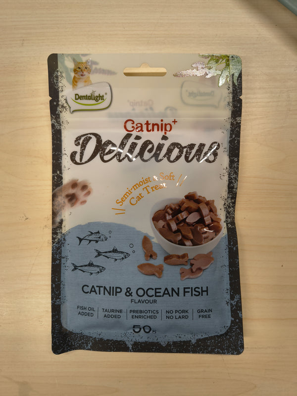 Dentalight Delicious Catnip Fish Cat Treat 50g