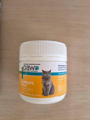 PAW Complete Calm Chews for Cats 75g - Natural Calming Supplement by Blackmores