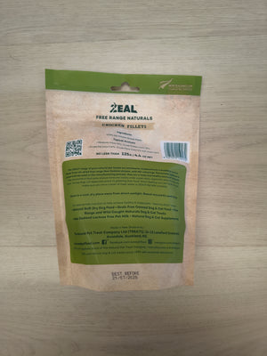 Zeal Dried Chicken Fillets 125g - Natural Dog Treats from New Zealand