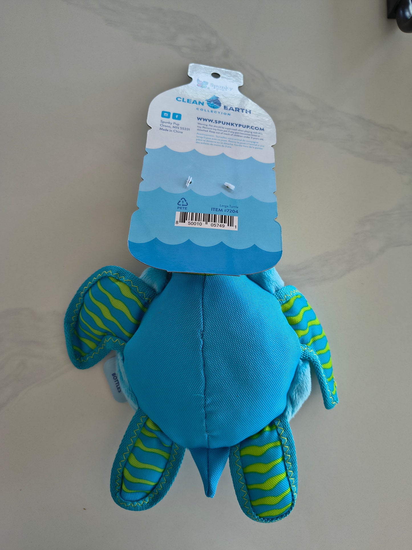 Spunky Pup Clean Earth Turtle Large