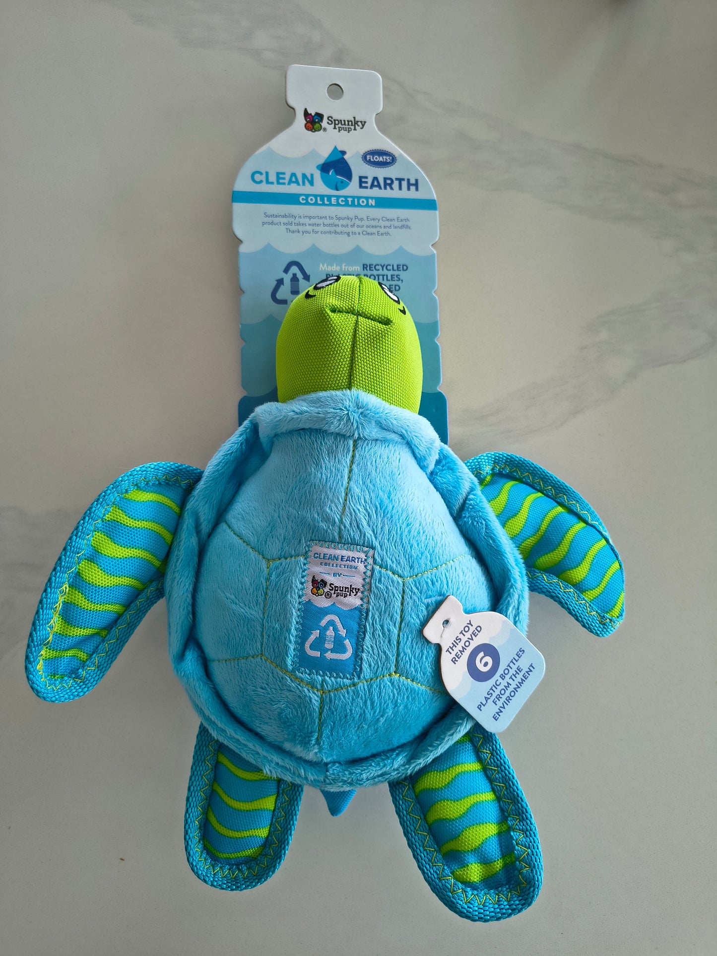 Spunky Pup Clean Earth Turtle Large