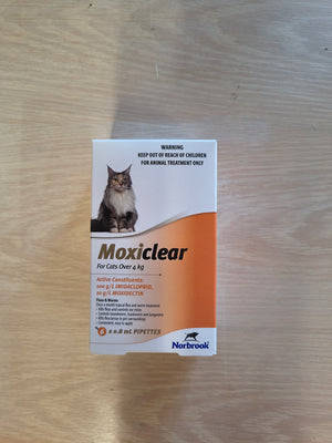 Moxiclear Flea & Worm Treatment for Cats Over 4kg - 3 Pack