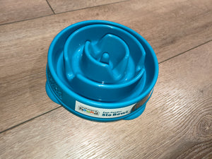 Outward Hound Fun Feeder Mini Slow Feeder Dog Bowl - Teal