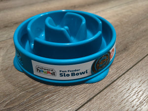 Outward Hound Fun Feeder Mini Slow Feeder Dog Bowl - Teal