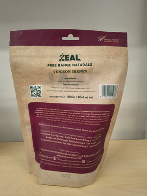 Zeal Free-Range Venison Shanks - Natural Dog Chew from New Zealand