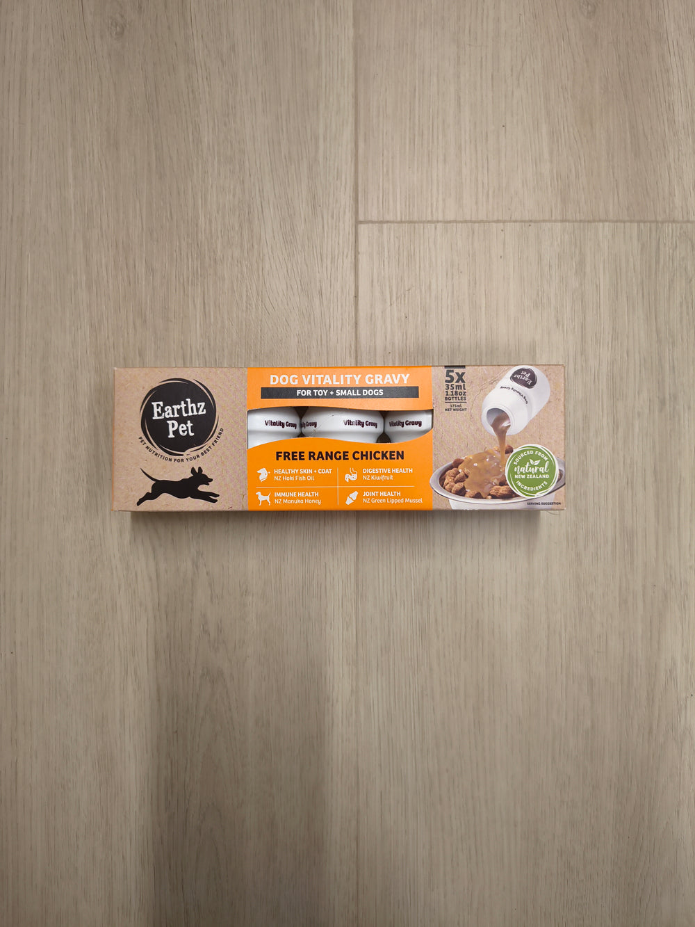 Earthz Pet Vitality Gravy for Small Dogs - Chicken Flavour 5 Pack