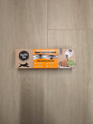 Earthz Pet Vitality Gravy for Small Dogs - Chicken Flavour 5 Pack