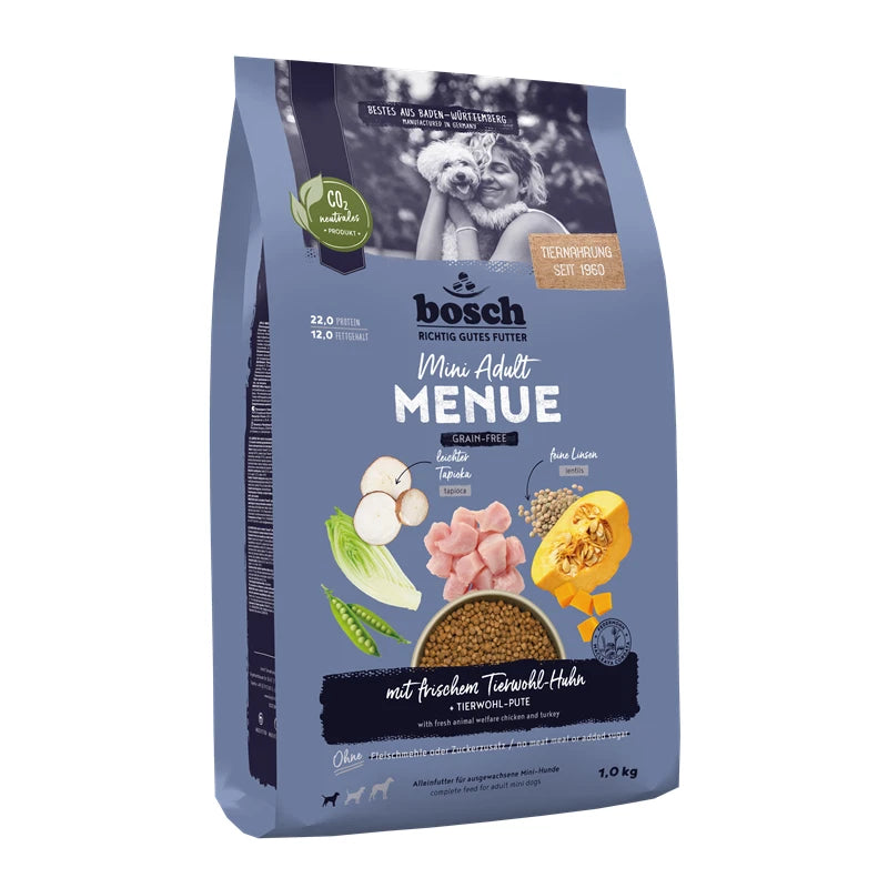 Bosch Menue Mini Adult with Animal Welfare chicken grain-free