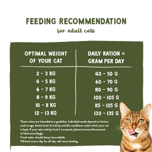 Sanabelle life chicken cranberries feeding chart