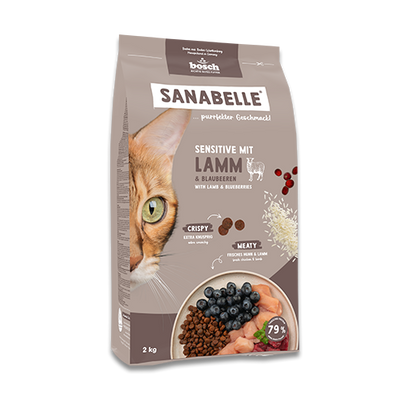 Sanabelle Life Sensitive with lamb &amp; blueberries Dry Cat Food