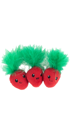 Outward Hound Strawberry Catnip Cat Toys - 3 Pack