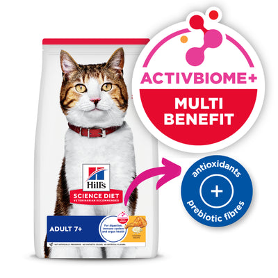 Hill's Science Diet Adult 7+ Senior Cat Food - Premium Nutrition for Mature Cats 6kg