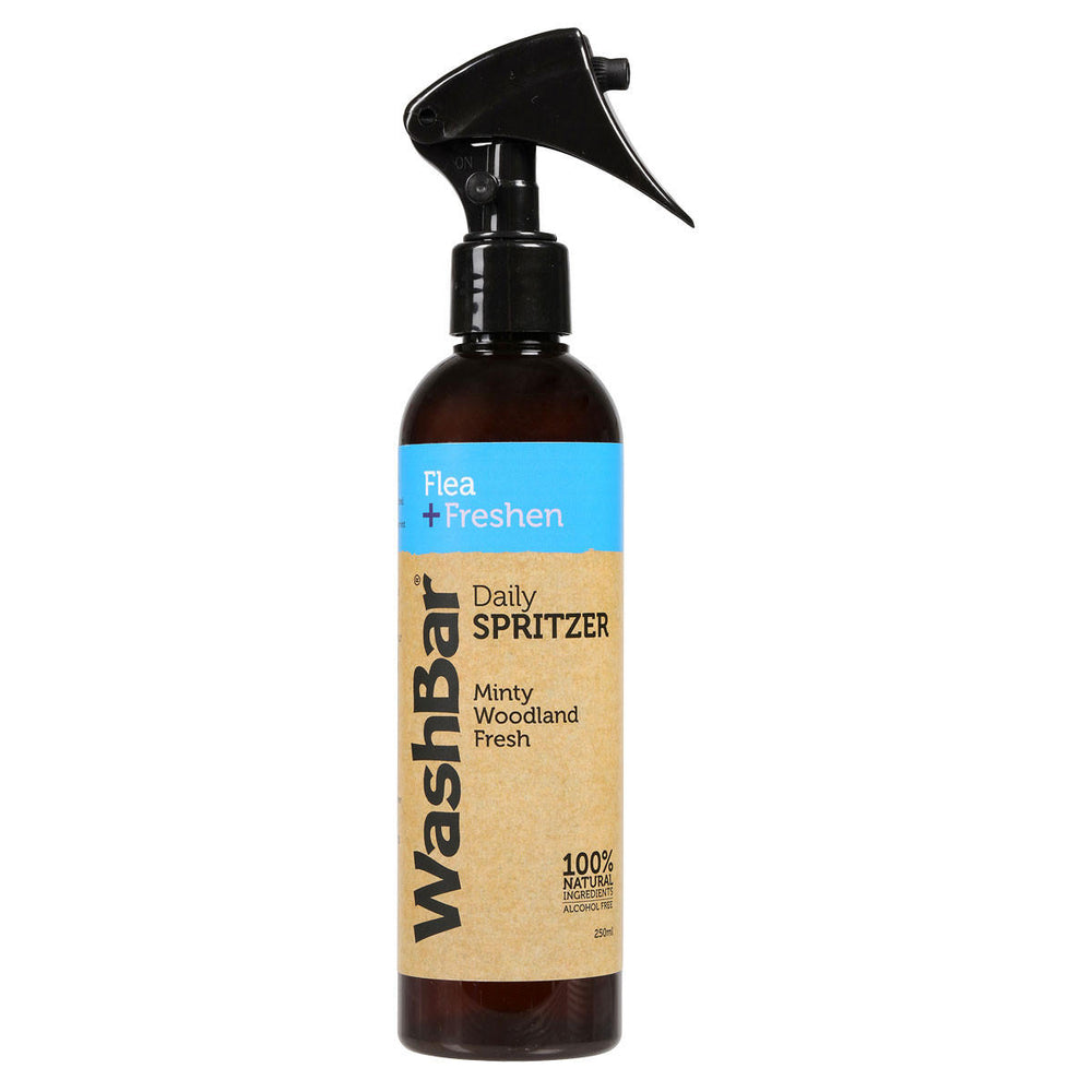 WashBar Flea Protection & Freshening Spritzer for Dogs 250ml - Natural Spray